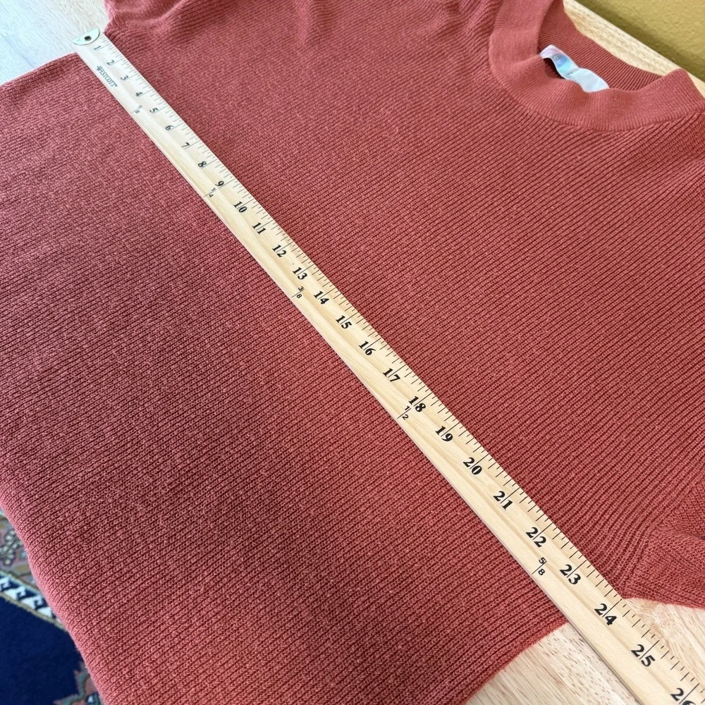 Free People Beach Malibu Surf Sweater Size S Ribbed‎ Oversized Slouchy Pink Red